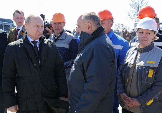 Vladimir Putin at Vostochny Space Center