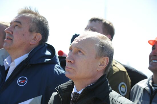 Vladimir Putin at Vostochny Space Center