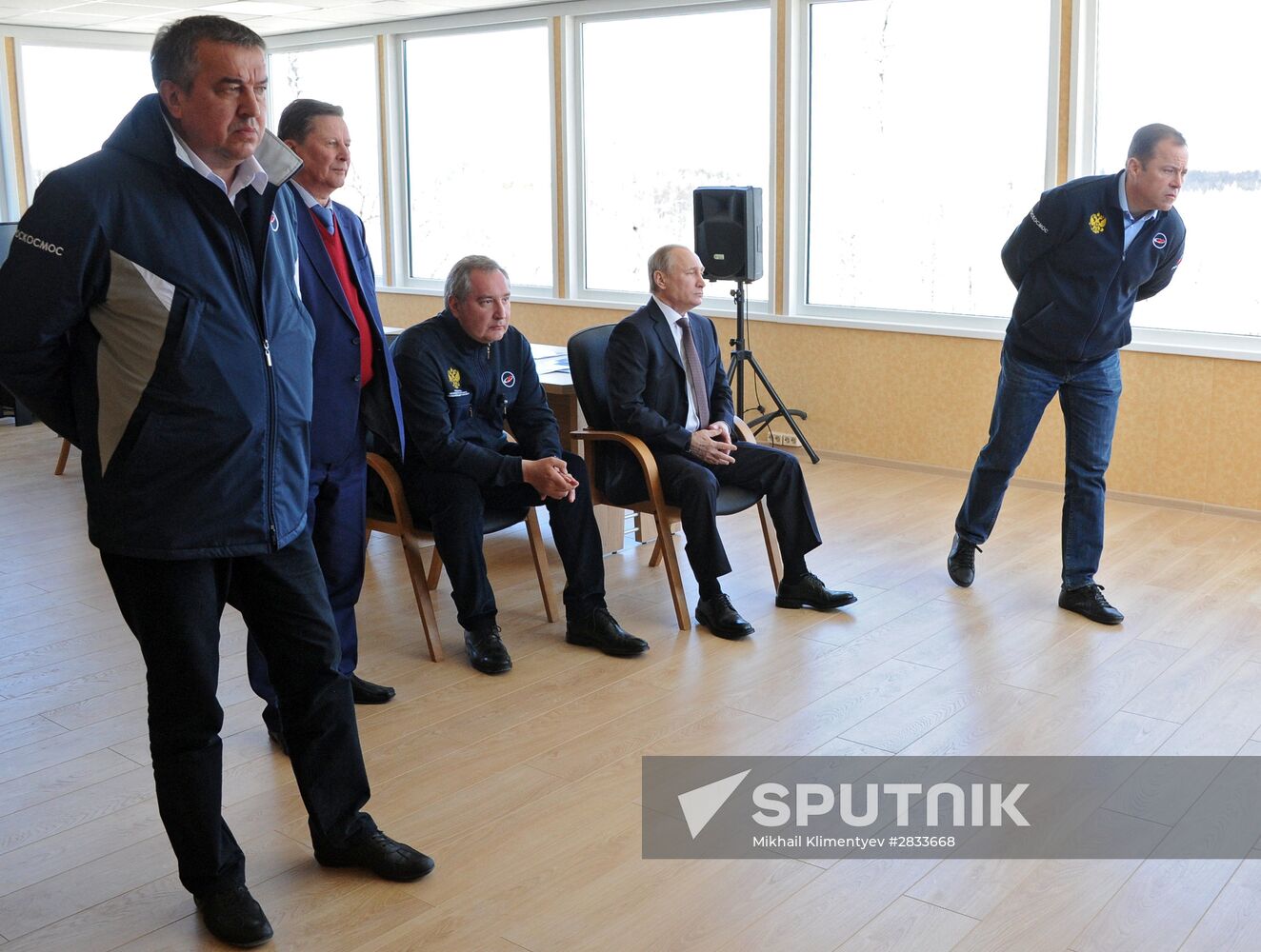 Vladimir Putin at Vostochny Space Launch Center