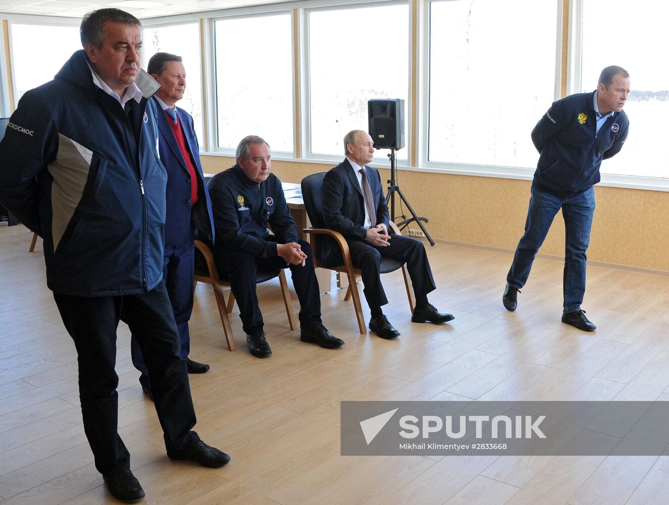 Vladimir Putin at Vostochny Space Launch Center