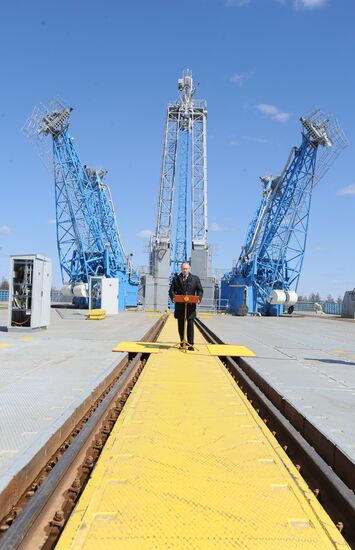 Vladimir Putin at Vostochny Space Launch Center