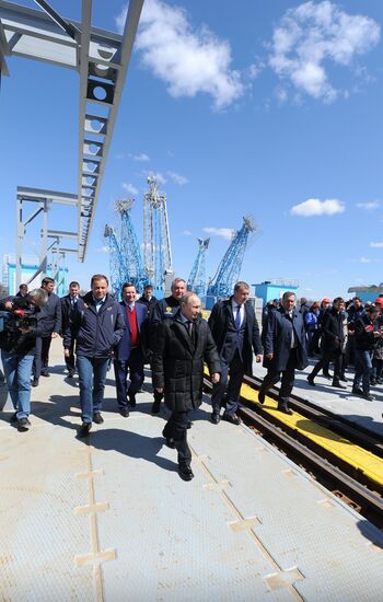 Vladimir Putin at Vostochny Space Center