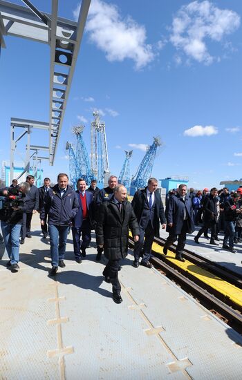 Vladimir Putin at Vostochny Space Center