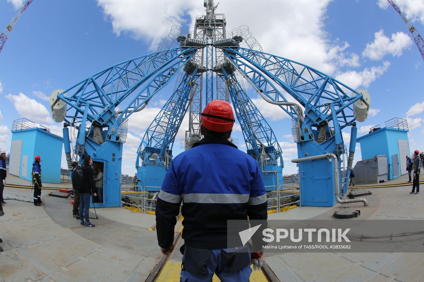 Vladimir Putin at Vostochny Space Launch Center