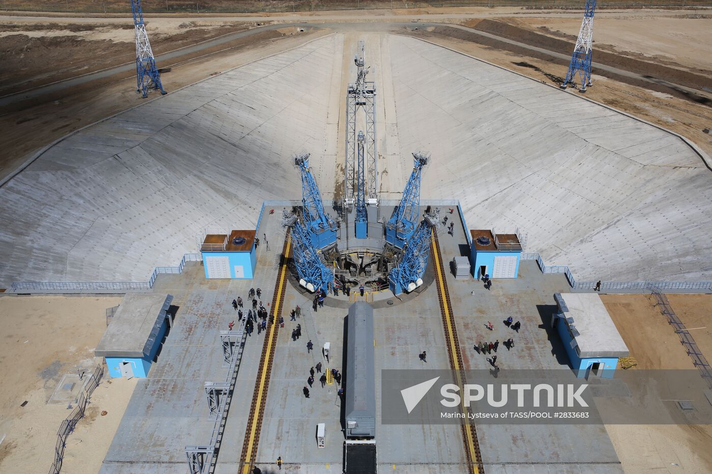 Vladimir Putin at Vostochny Space Launch Center