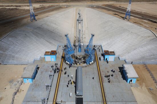 Vladimir Putin at Vostochny Space Launch Center