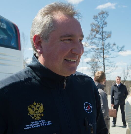 Vladimir Putin at Vostochny Space Launch Center