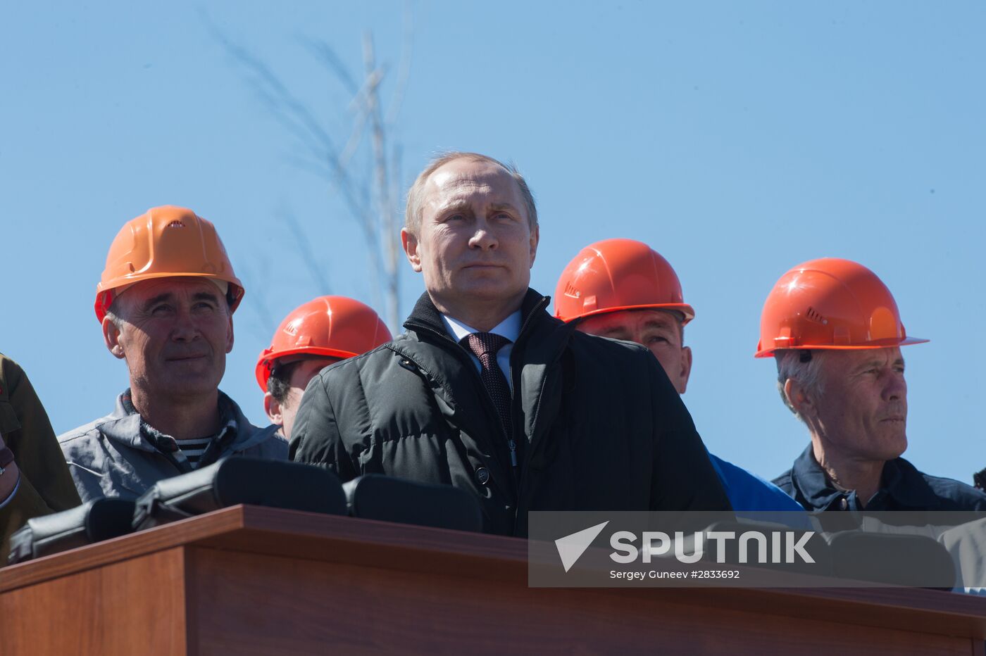 Vladimir Putin at Vostochny Space Launch Center