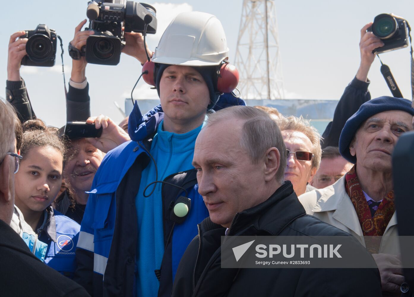 Vladimir Putin at Vostochny Space Launch Center