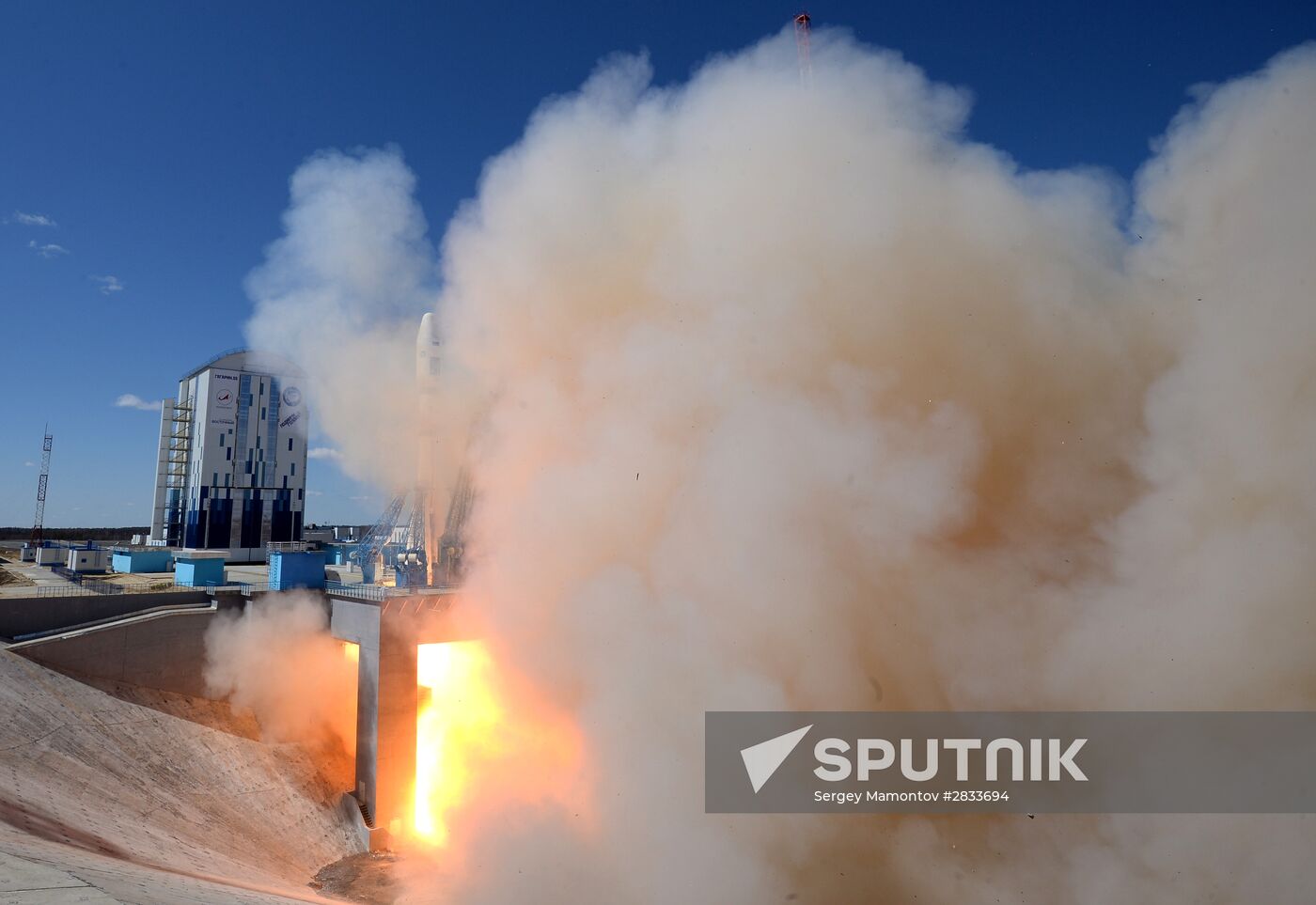 Vladimir Putin at Vostochny Space Launch Center