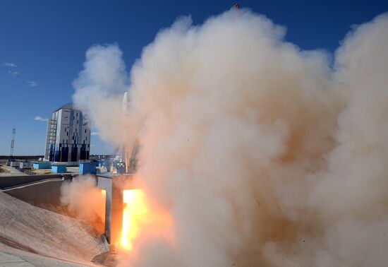 Vladimir Putin at Vostochny Space Launch Center