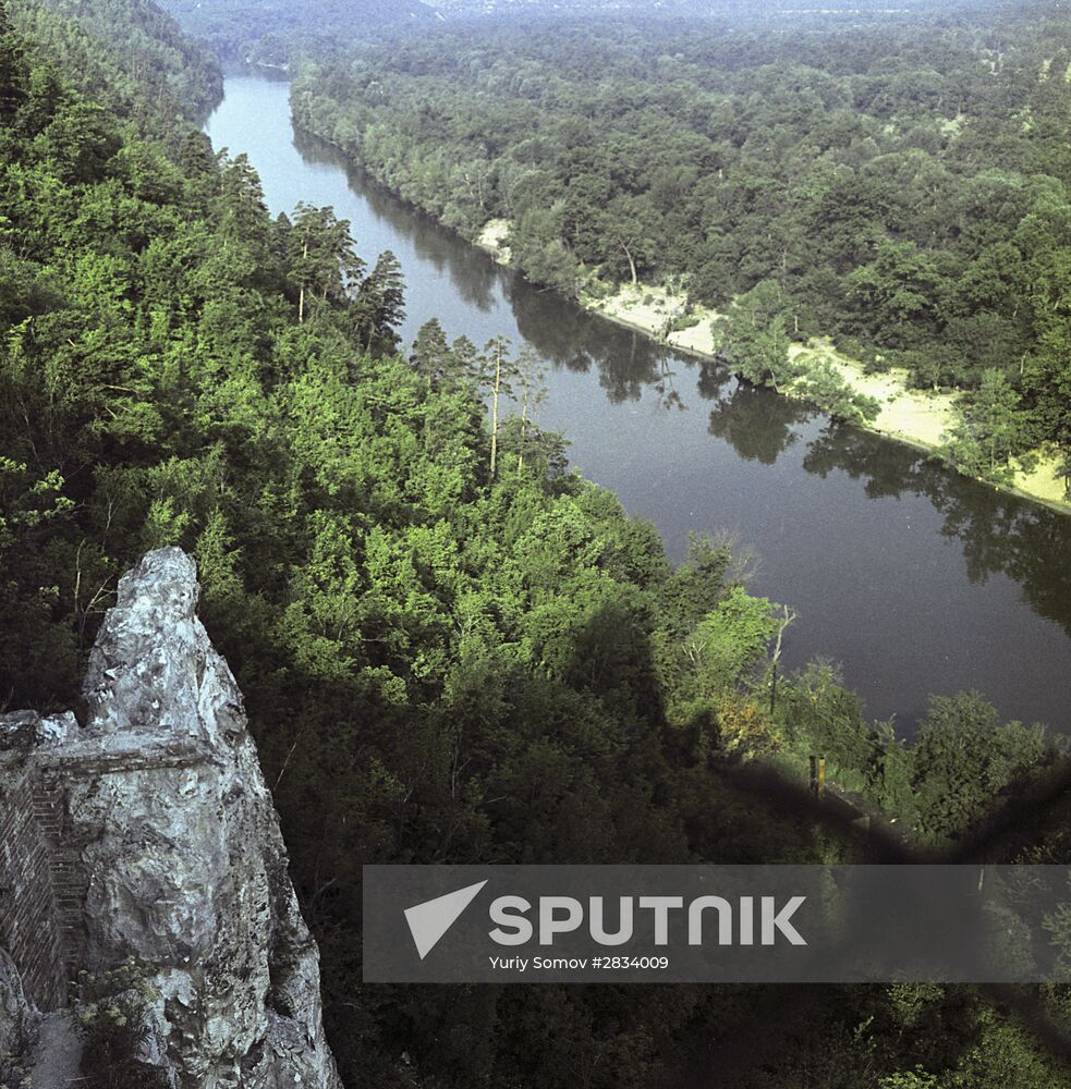 Severny Donets river in Ukraine