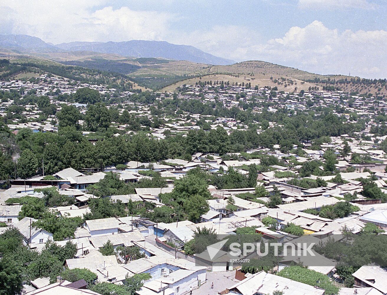 City of Dushanbe in Tajikistan