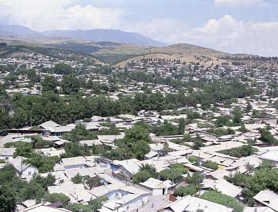 City of Dushanbe in Tajikistan
