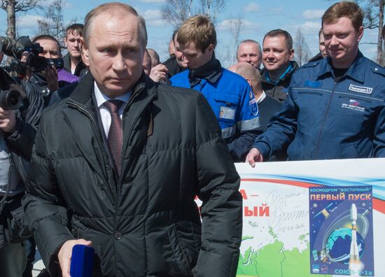 President Vladimir Putin visits Vostochny Space Launch Center