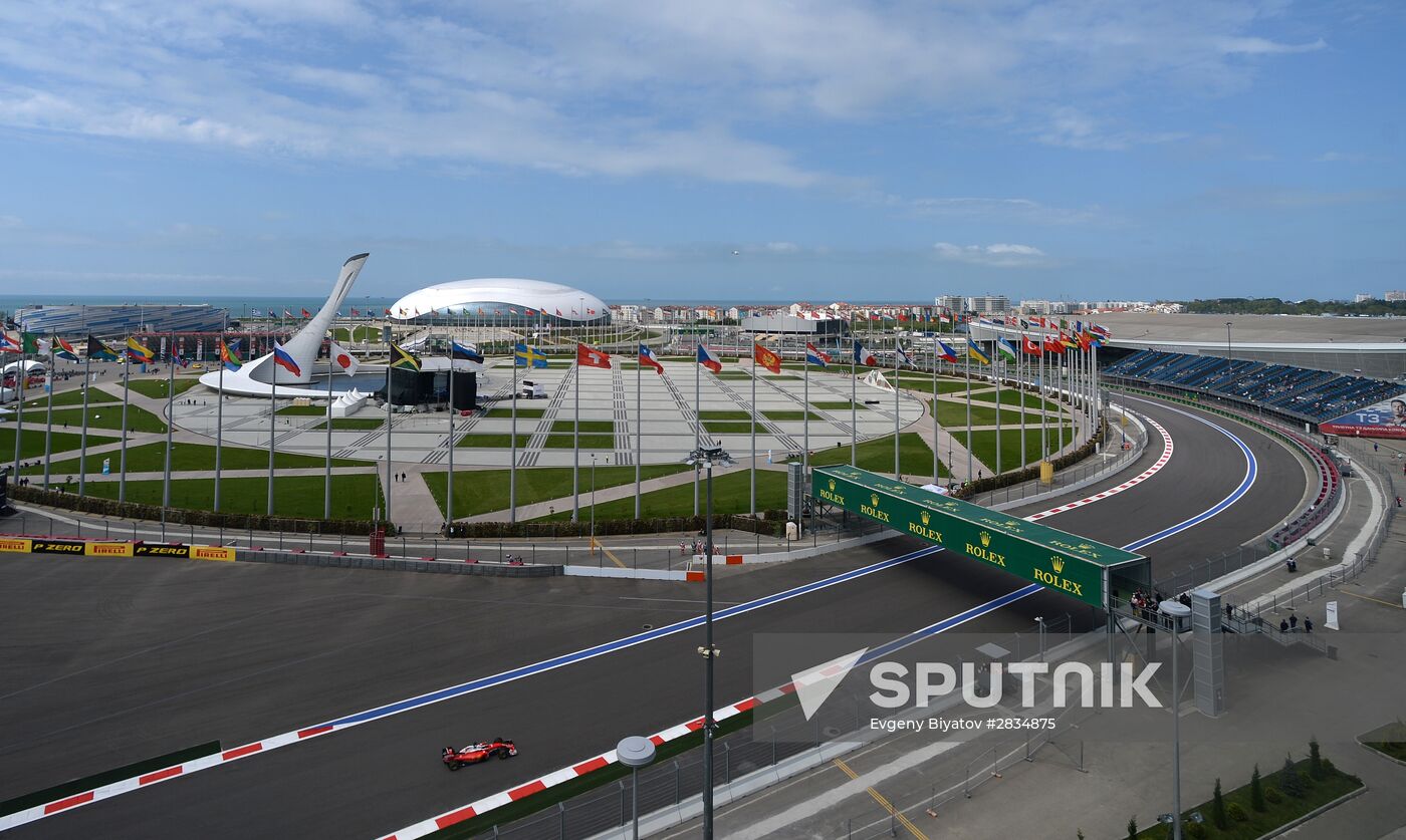 2016 Formula 1 Russian Grand Prix. First practice session