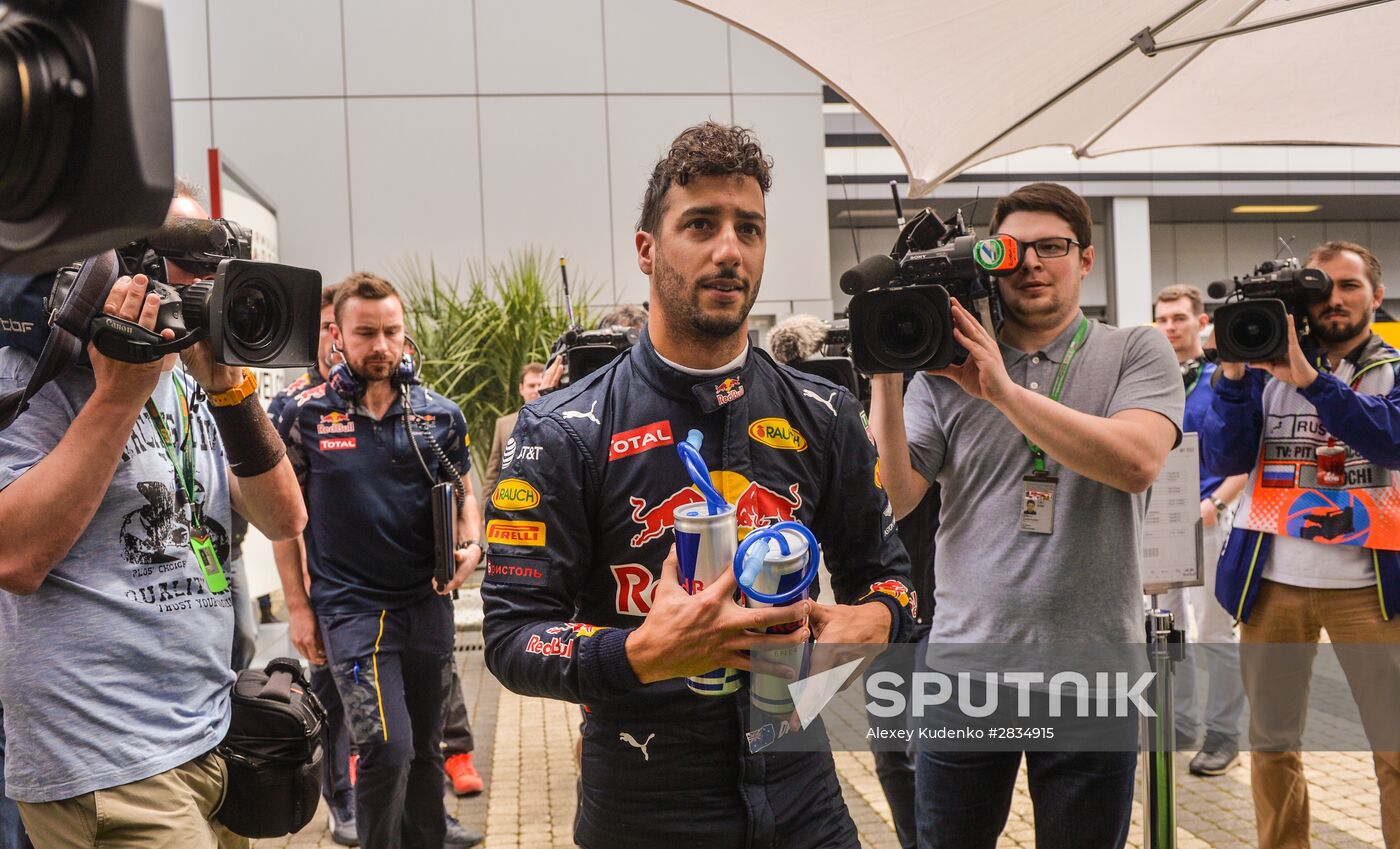 2016 Formula 1 Russian Grand Prix. Practice one