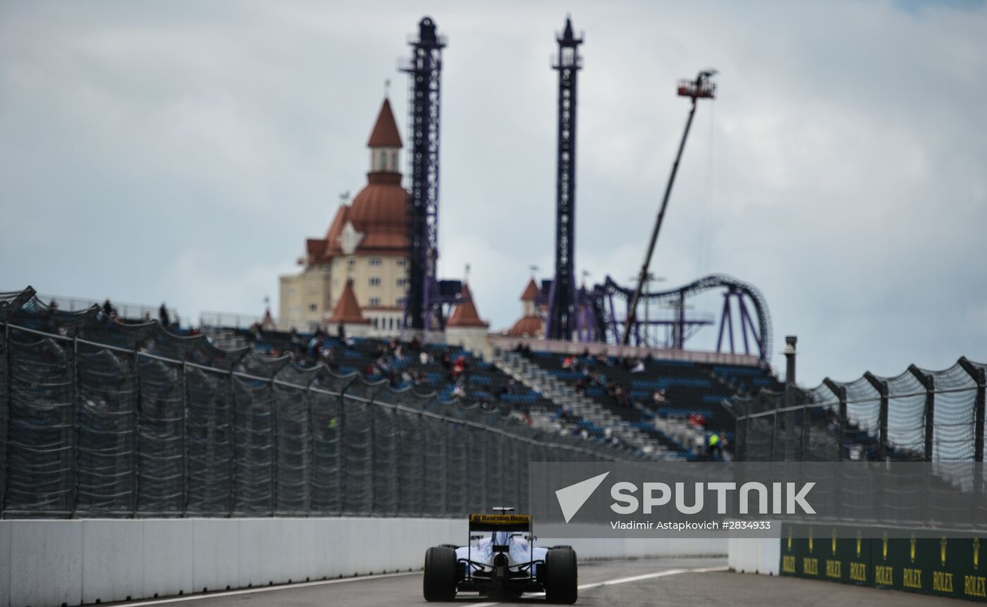 2016 Formula 1 Russian Grand Prix. Practice one