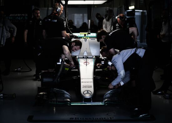 2016 Formula 1 Russian Grand Prix. Practice one