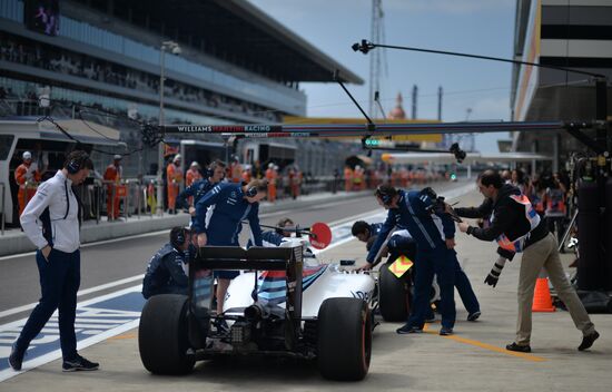 2016 Formula 1 Russian Grand Prix. Practice one