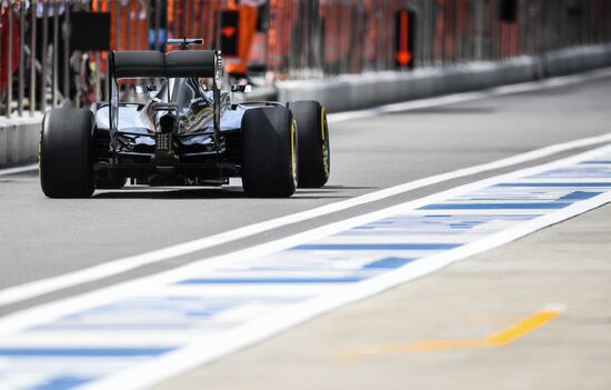 2016 Formula 1 Russian Grand Prix. Practice one