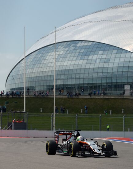 2016 Formula 1 Russian Grand Prix. Practice one
