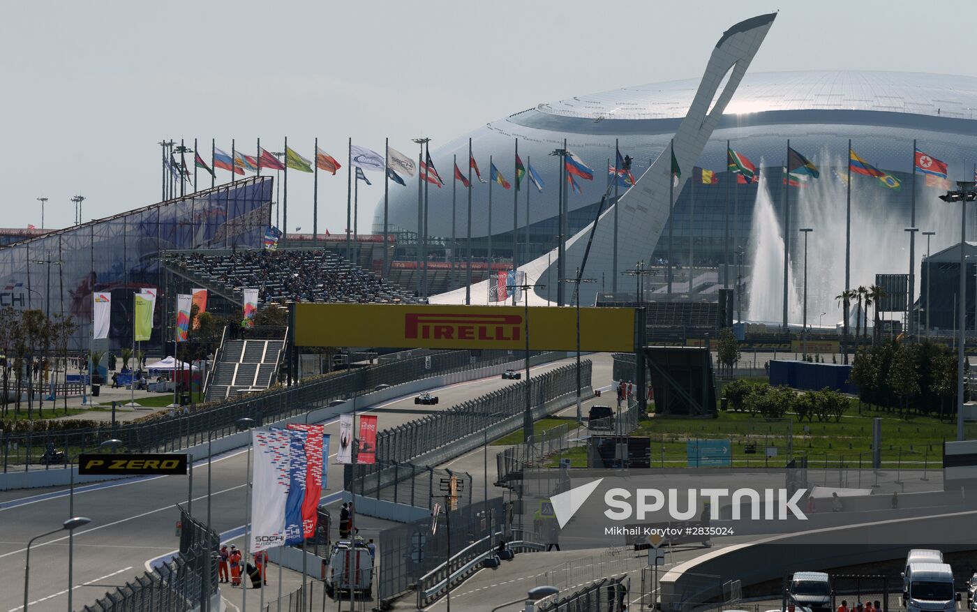 2016 Formula 1 Russian Grand Prix. Practice two