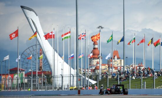 2016 Formula 1 Russian Grand Prix. Practice two