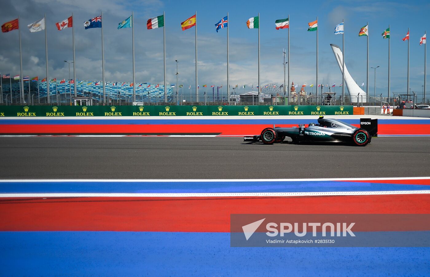 2016 Formula 1 Russian Grand Prix. Practice two