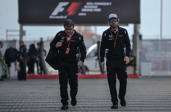 2016 Formula 1 Russian Grand Prix. Practice three