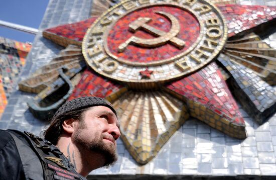 Russian bikers ride from Moscow to Berlin to commemorate Victory Day