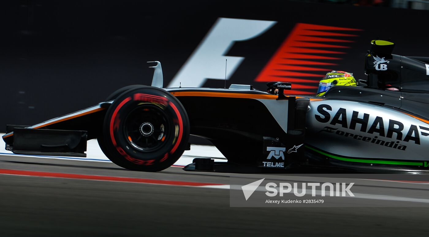 2016 Formula 1 Russian Grand Prix. Practice three