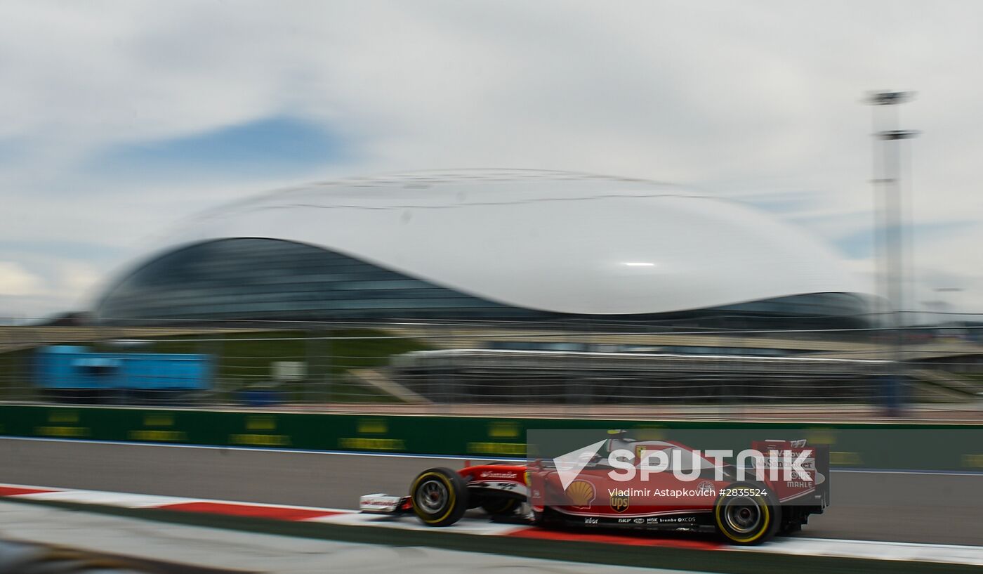2016 Formula 1 Russian Grand Prix. Practice 3