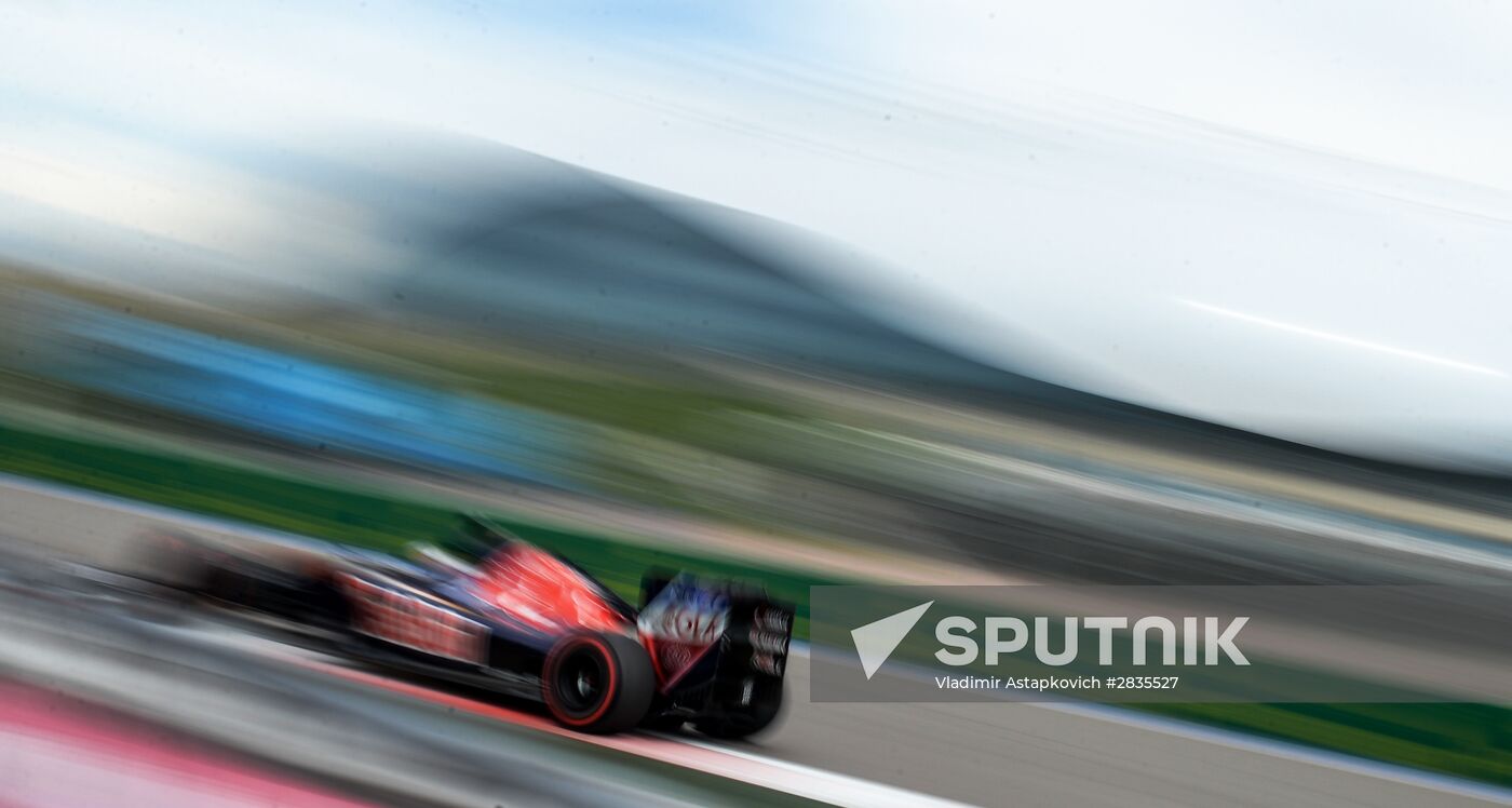 2016 Formula 1 Russian Grand Prix. Practice three