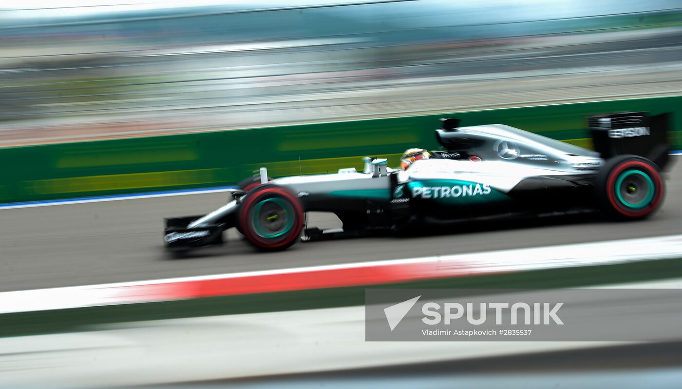 2016 Formula 1 Russian Grand Prix. Practice 3