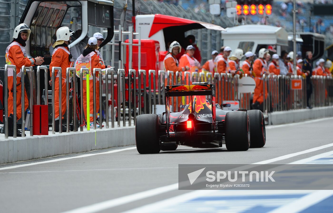 2016 Formula 1 Russian Grand Prix. Third practice session