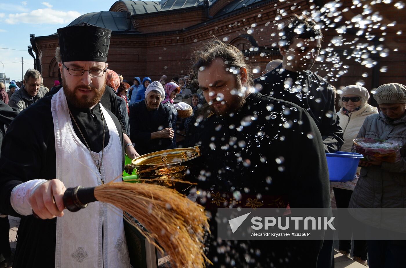 Blessing of Easter bread and eggs on Holy Saturday
