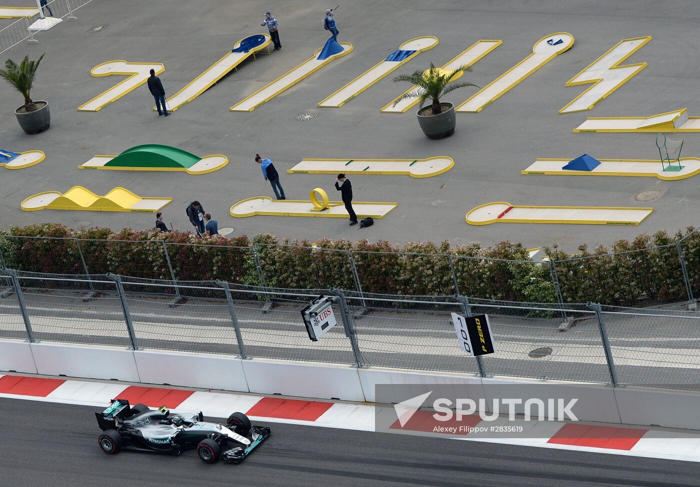 2016 Formula 1 Russian Grand Prix. Practice three