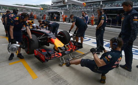 2016 Formula 1 Russian Grand Prix. Practice three