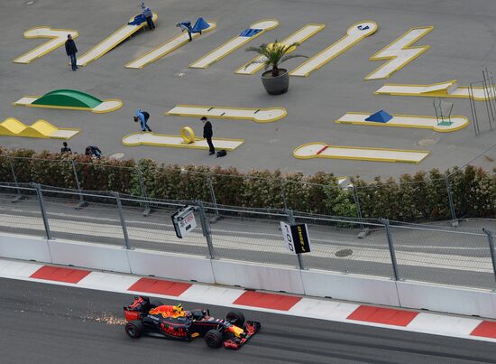 2016 Formula 1 Russian Grand Prix. Practice three