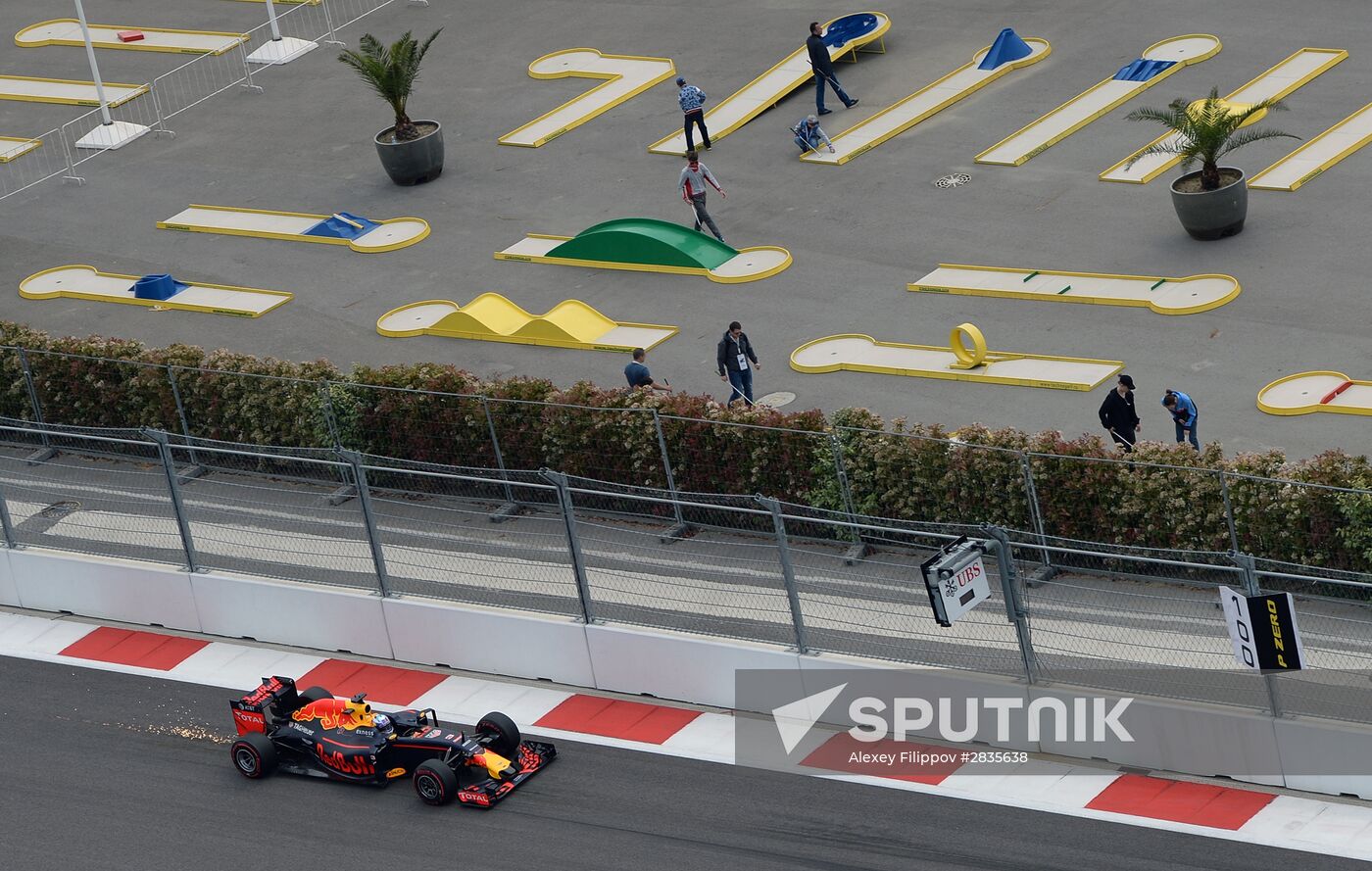 2016 Formula 1 Russian Grand Prix. Practice three