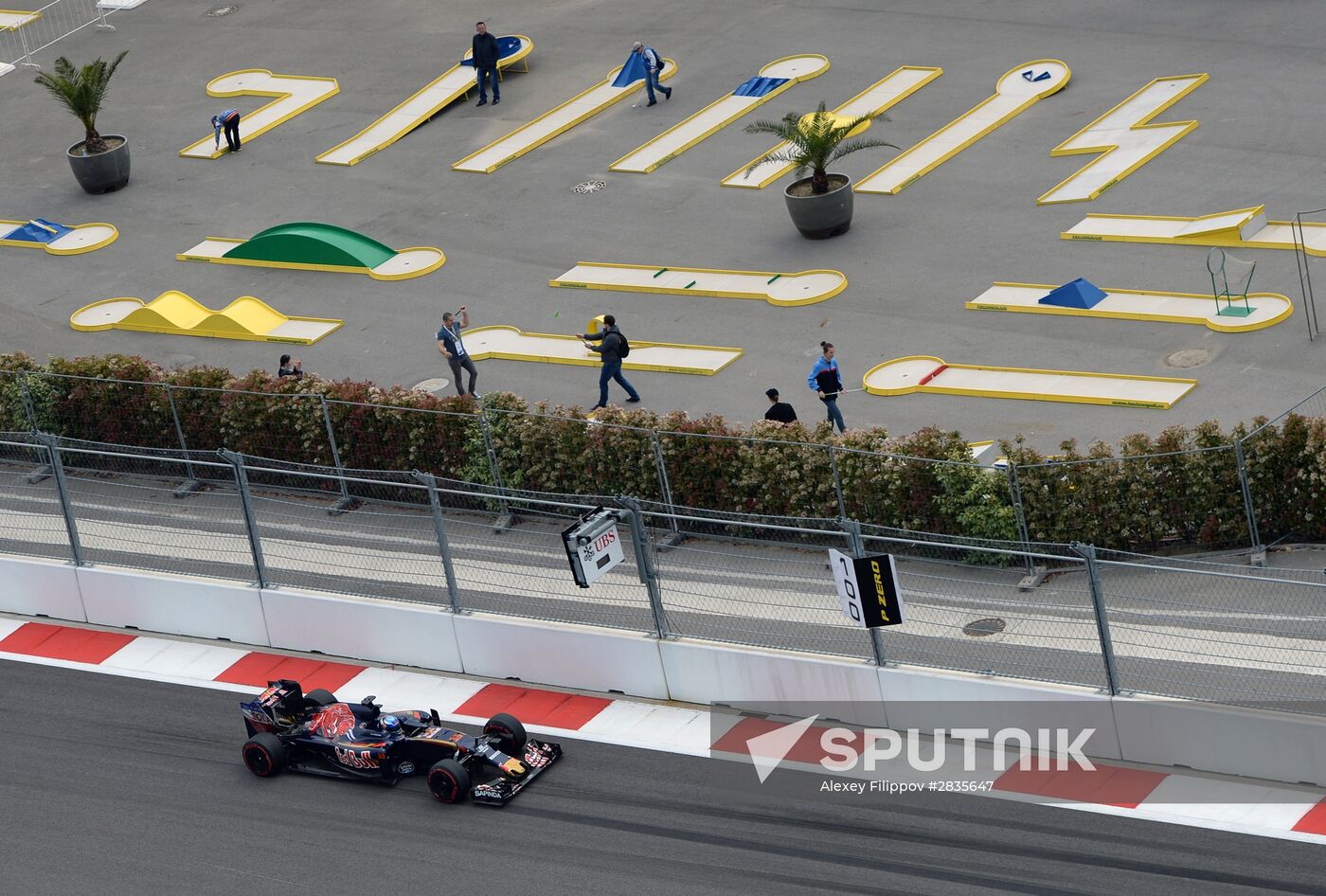 2016 Formula 1 Russian Grand Prix. Practice three