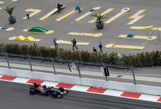 2016 Formula 1 Russian Grand Prix. Practice three