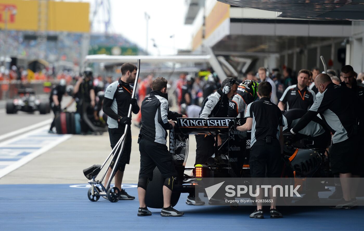 2016 Formula 1 Russian Grand Prix. Third practice session