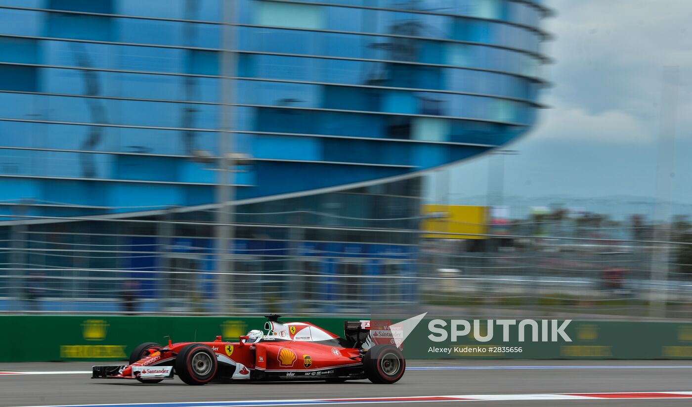 2016 Formula 1 Russian Grand Prix. Third practice session