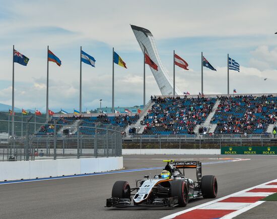 2016 Formula 1 Russian Grand Prix. Practice three