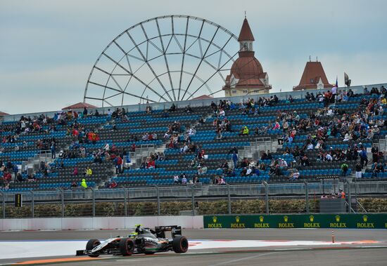2016 Formula 1 Russian Grand Prix. Practice three
