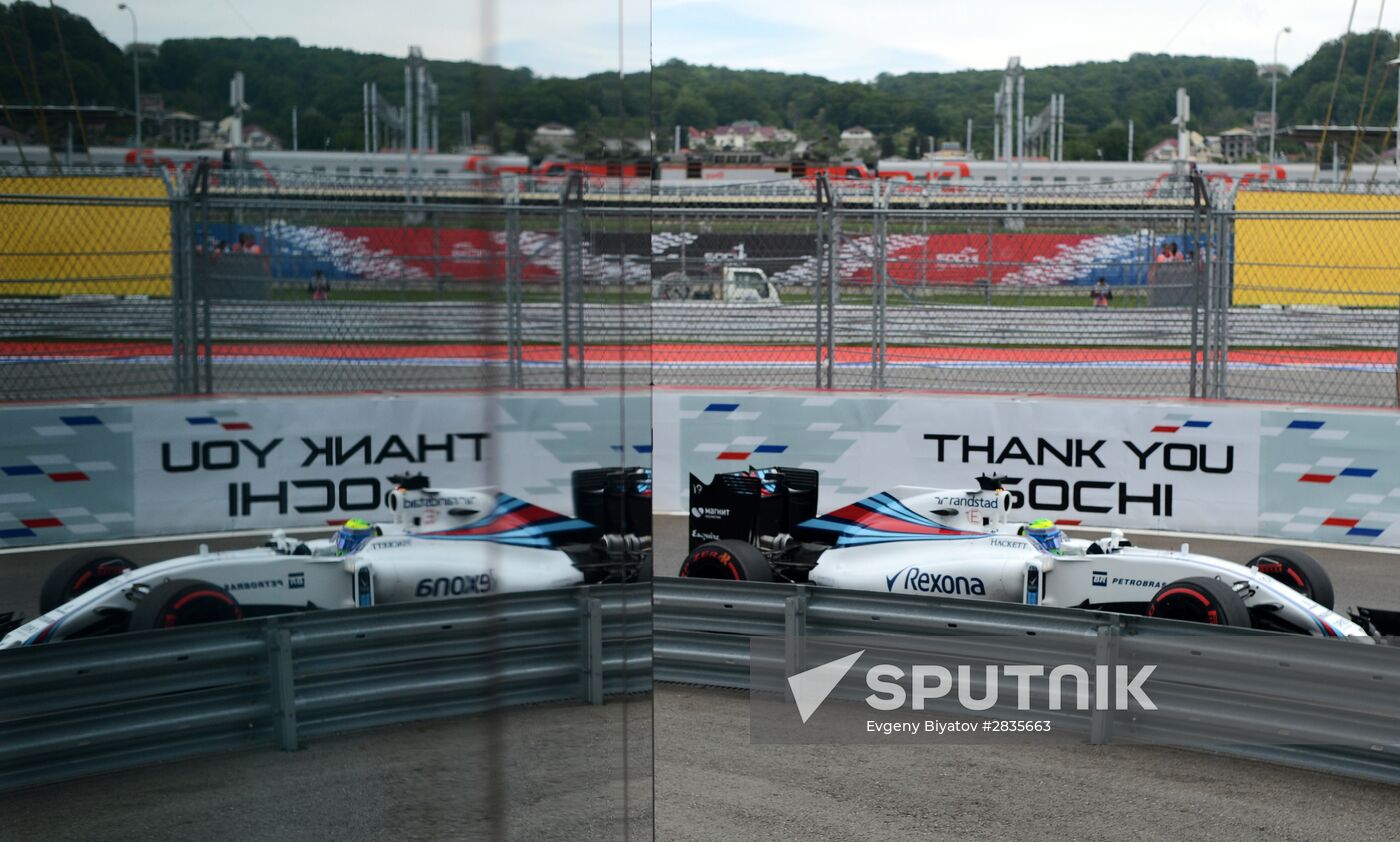 2016 Formula 1 Russian Grand Prix. Practice three
