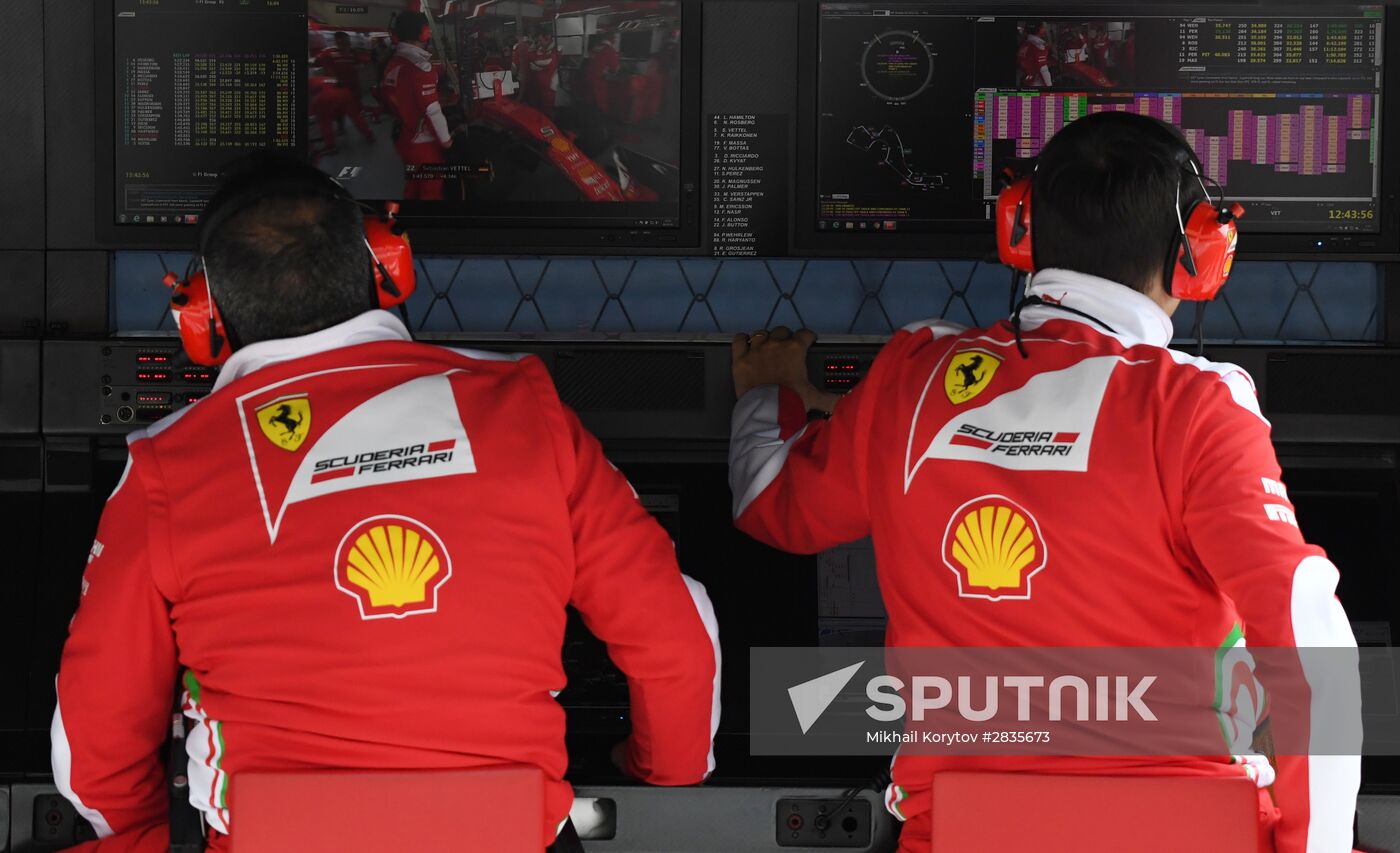 2016 Formula 1 Russian Grand Prix. Third practice session