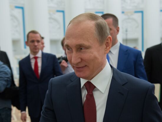 President Vladimir Putin presents Hero of Labor medals